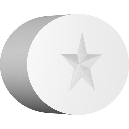 Ekena Millwork Standard Dalton Star Rosette With Square Edge, 3"W x 2"H x 3/4"P ROSP030X020X075DAL06